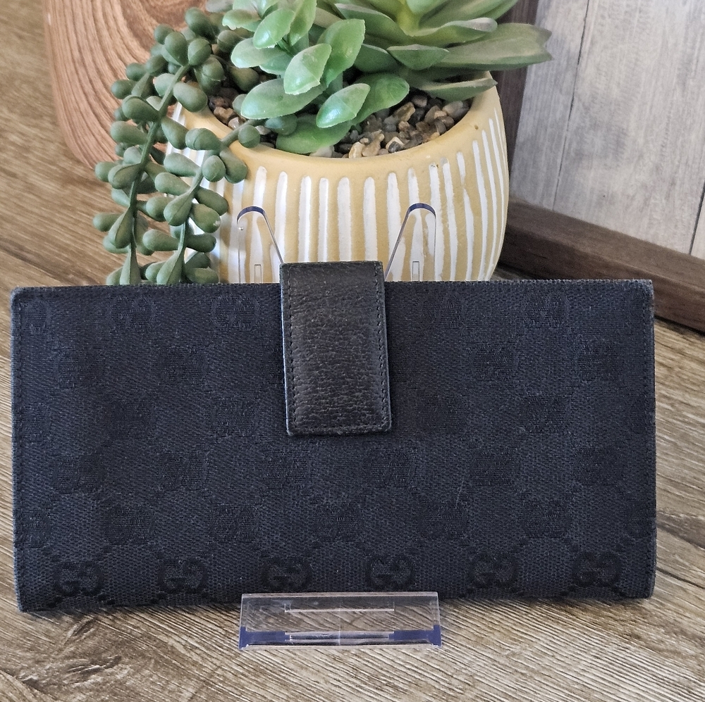 Gucci Monogram Eclipse Continental Wallet Black - image 2